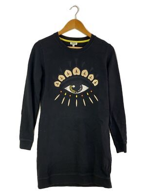 KENZO Other Comfortable Long Sleeve Dress S Cotton Black KENZO Other Comfortable Long Sleeve Dress S Cotton Black