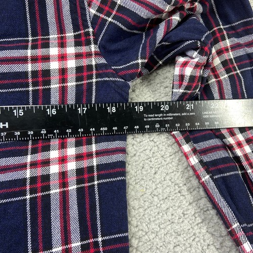 COMO Man Multicolor Plaid Long Sleeve Button Up Cotton Flannel Shirt Size S - Picture 3 of 11