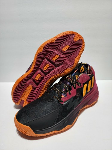 Adidas Dame 8 Lillard CNY Basketball Shoes Black Maroon GW1816 Men’s Sz 8 WMN 9