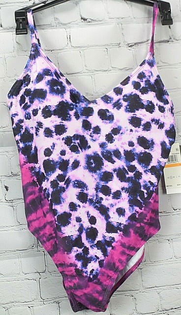 purple leopard bathing suit