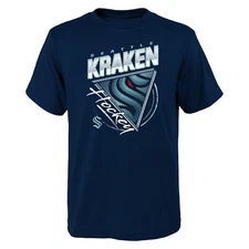 Outerstuff NHL Youth Boys Seattle Kraken Angled Attitudes Graphic T-Shirt