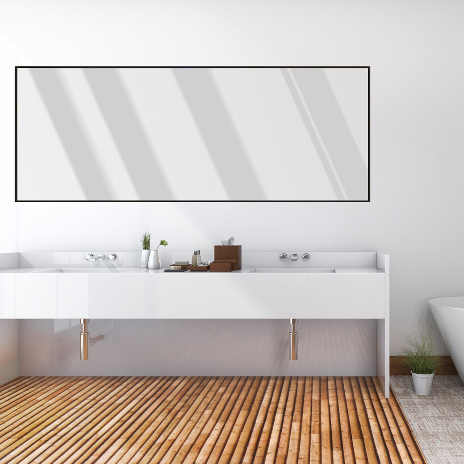 Full Length Mirror, Hanging Mirror Full Length with Stand Free Wide Applications