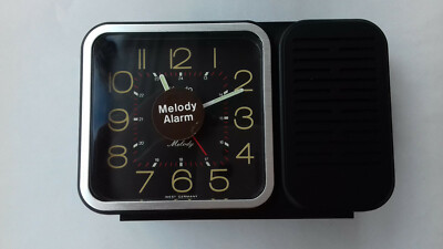 Kundo QUARTZ  MELODY 153/3088-01 VINTAGE NOS ALARM CLOCK REVEIL SVEGLIA WATCH 70