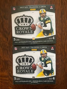 2015 Crown Royale  NFL, EMPTY Box, Lot Of 2 Boxes, Aaron Rodgers On Cover