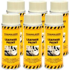 Lederfarbe Beige 6x 400ml 1K Spray Lederfarbspray Lederspray Leder Kunstleder