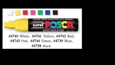 UNI POSCA PC-17K MARKER PENS - 7 COLORS AVAILABLE