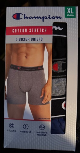 Champion Herren Boxershorts, 5er Pack Neu im Karton verschiedene Farben XL Extra Large