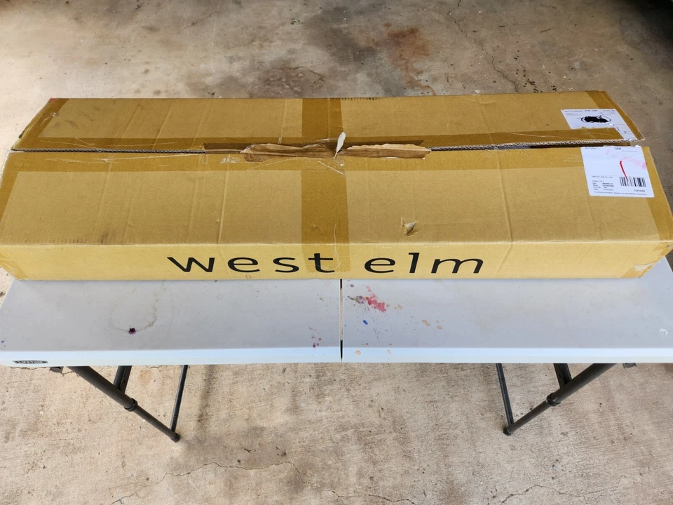 West Elm Scluptural 4-Light Brass Pendant no shades - NEW (TAC) - Image 2 of 4