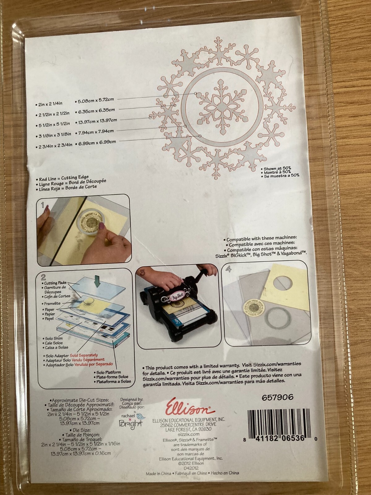 Sizzix Frame Sizzix FRAME, SNOWFLAKE Framelits three dies | eBay UK