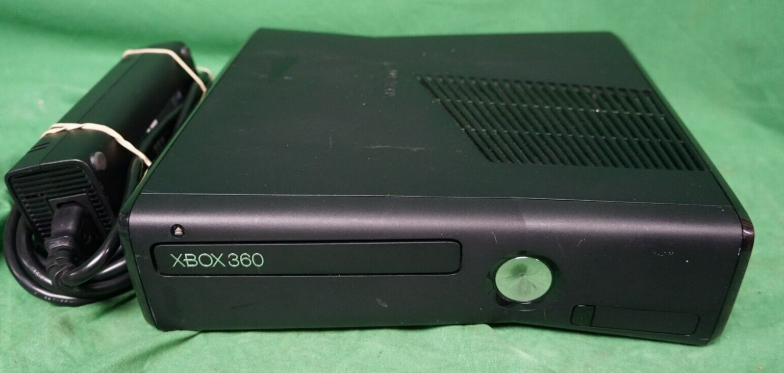 Microsoft Xbox 360 S Console 1439 Slim Gaming Console W/Power Adapter