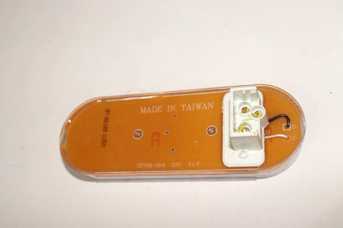 Optronics Oval LED Back-Up Light Flush Mount Clear Lens 6 