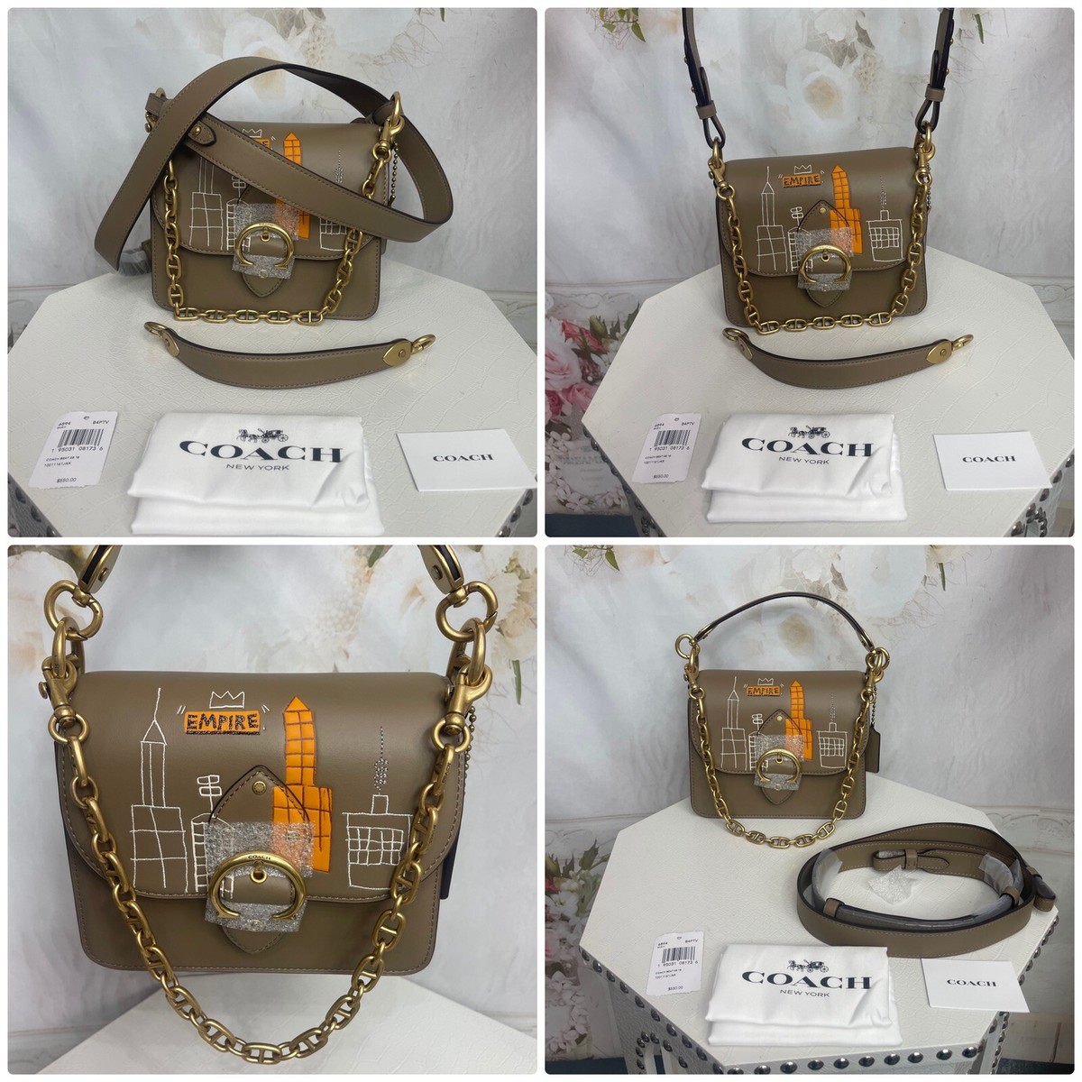 Coach X Jean-Michel Basquiat Beat Shoulder Bag 18 NWTS 6894