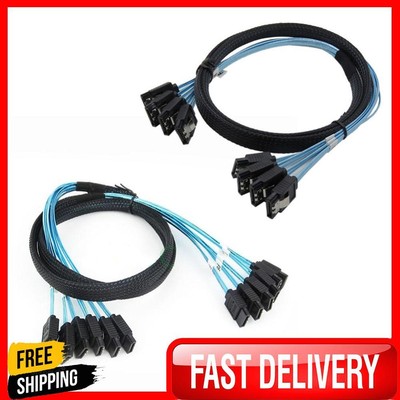Asiproper Mini-SAS-Kabe SATA III 6Gbps SAS Cable for ServerSATA 7 Pin to SATA 7 