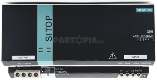 Siemens 6EP1437-3BA00 SITOP Power Supply, 3-Phase, 40A, 400 - 500VAC, 24VDC - Picture 11 of 13