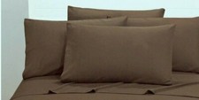 2 Luxor Style 100 Egyptian Cotton 400 TC Pillowcases Standard Medium Brown
