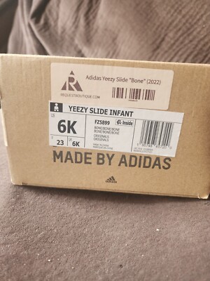 Size 6K - Adidas Yeezy Slide Infant Bone Toddler TD