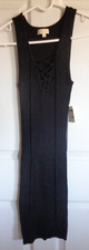 NWT - Ambiance - Black - Stretch Sweater Dress - Size Large