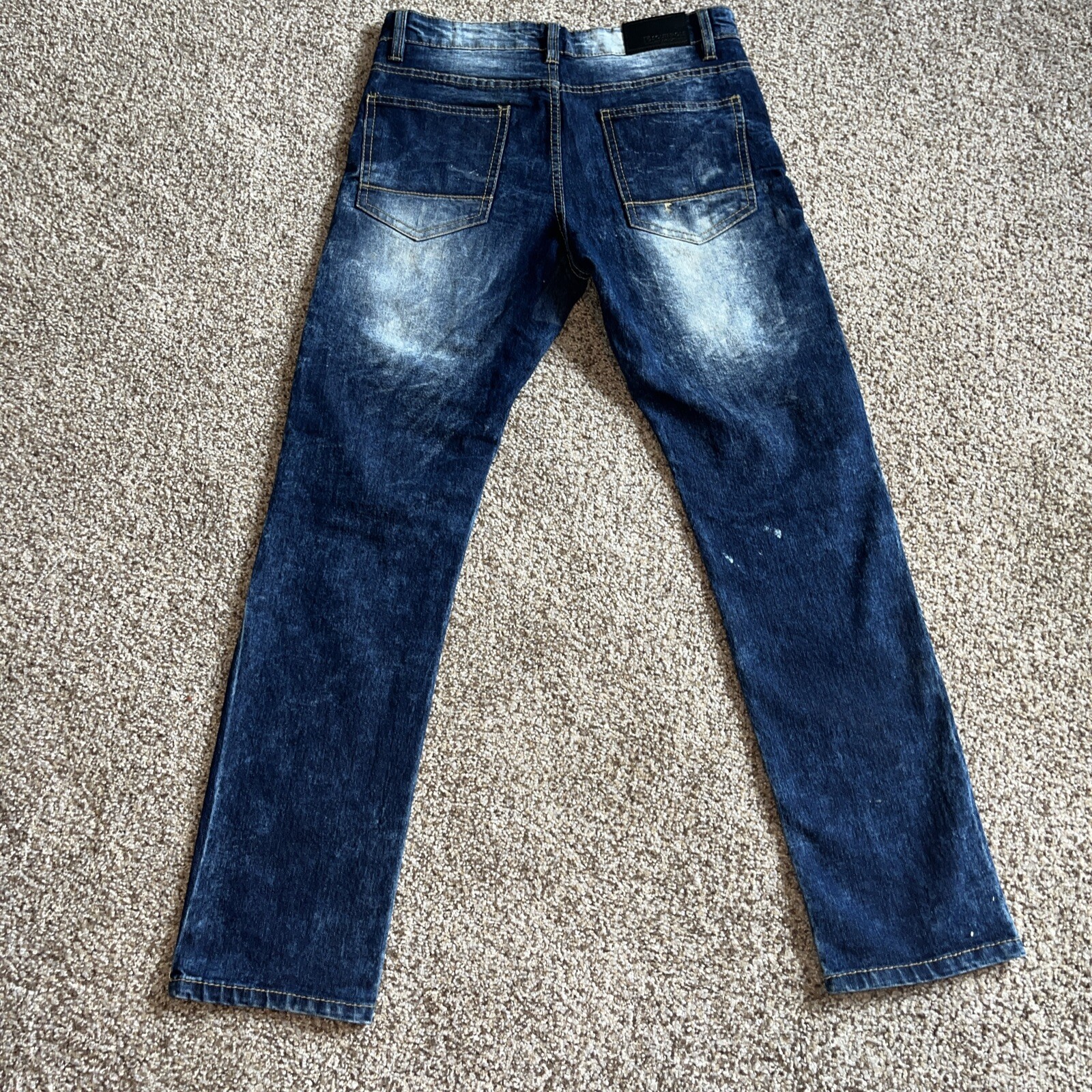 SOUTHPOLE ACID WASH MEN'S DISTRESSED SKINNY JEANS SIZE 30 X 30 - View 12