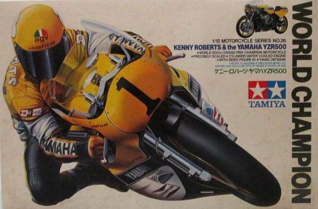 Tamiya Display Model 1426 1/12 Kenny Roberts Yamaha Yzr500 Tamiya Display Model 1426 1/12 Kenny Roberts Yamaha Yzr500