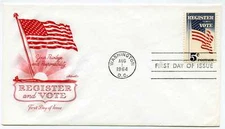 1249 Register and Vote Artmaster FDC