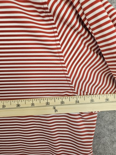 Footjoy FJ Tiburon Golf Polo Shirt Size 2XL Stretch Red White Stripe Pro Dry NEW - 第 5/13 張圖片