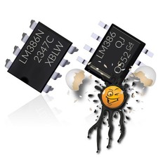 2 x LM386 Audio Amplifier Low Voltage Audio Amplifier 4-12V SOP-8 DIP-8 IC