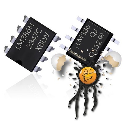 2 x LM386 Audio Verstärker low voltage audio amplifier 4-12V SOP-8 DIP-8 IC