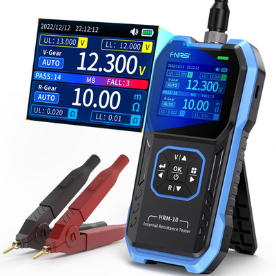 HRM-10 Voltage Internal Resistance Battery Tester，Battery Voltage Meter for Type