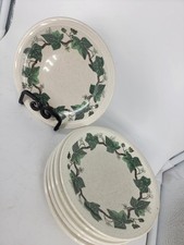  6 Wedgwood Napoleon Ivy Dessert Bread Tea Time Plate Set Queens Ware England
