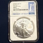 2024 (P) Silver Eagle $1 STAR PRIVY NGC MS70 FDI FIRST DAY OF ISSUE - 1st Label