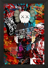 Abstract pop art Framed Wall Art Poster Canvas Print Picture