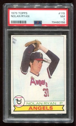 1979 Topps #115 Nolan Ryan PSA 7 NM Angels HOF~(PL)