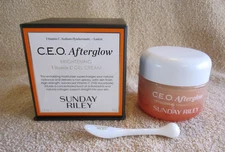 NIB Sunday Riley CEO Aferglow Brightening Vitamin C Gel Cream~1.7oz/50g NIB