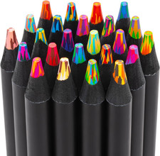 Easter Basket Essentials, 24 Rainbow Colored Pencils, Easter Basket Stuffers, Gi