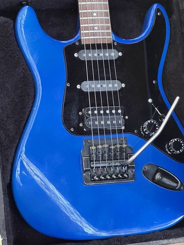 1985 Usa S 284 Guild Aviator Electric Guitar Rare Blue Super Clean  With Case