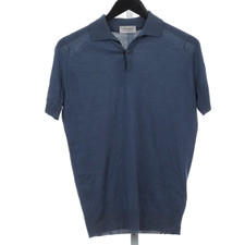 New JOHN SMEDLEY 100 Pure New Wool Jumper Polo Sweater Shirt Small S England