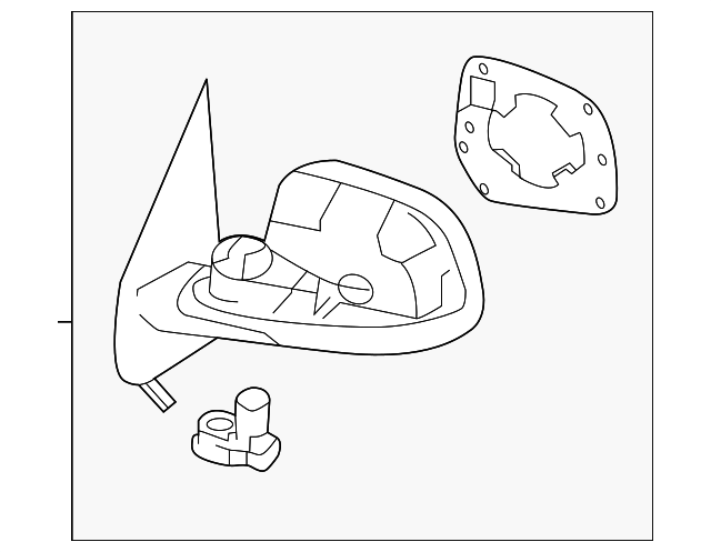 Genuine Nissan Mirror Assembly 96301-3AN5B