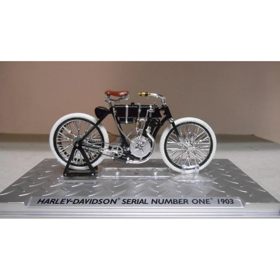 Harley Davidson Serial Number One 1903  - Weiss Schwarz  Topmodell  1:24 Altaya - Bild 2 von 2