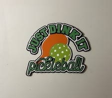 Just Dink It Pickleball Scrapbook Title Embellishment Die Cut Paper Pieced