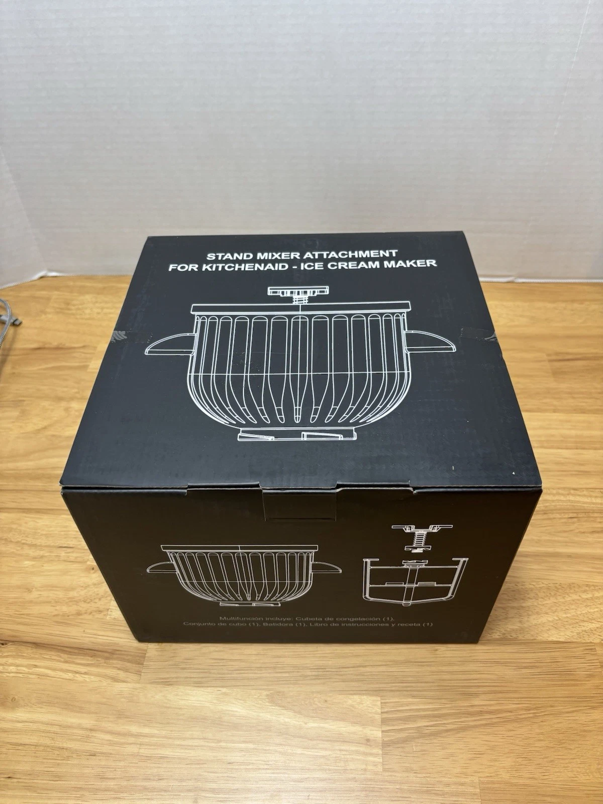 Ice Cream Maker for Kitchenaid, 2 Qt Frozen Ice Cream Bowl, Paddle & Ele Scoop
Opens in a new window