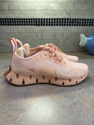 Reebok Zig Dynamica Women s 9.5 Aura Orange Running Shoes Pink Gum