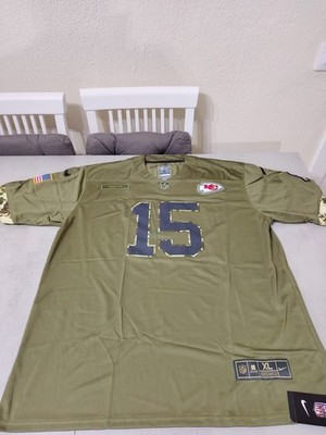 MAHOMES CAMISETA DE LA NFL DE LOS CHIEFS MODELO MILITAR. TALLA XL.