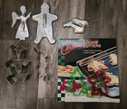 Vintage Cookie Cutters Lot Of 7 Assorted Aluminum-Plastic-Metal-Handles-Holiday — photo 1