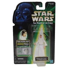 Star Wars Power of the Force POTF Commtech Chip Princess Leia Action Figure