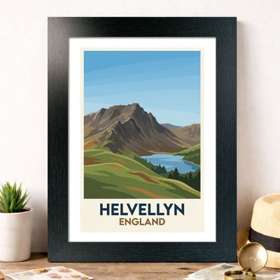Helvellyn, England Reise Poster Giclée Kunstdruck 170-3