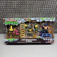 Playmates Teenage Mutant Ninja Turtles 1988 Remastered 6-pack Playset TMNT Dmg