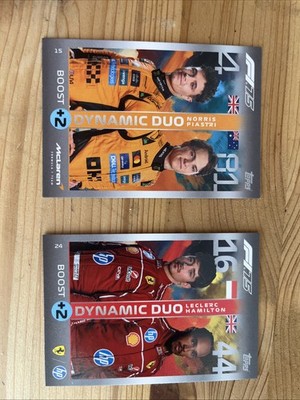 Dynamic Duo F1 Leclerc Hamilton Norris Piatris Topps Turbo Attax