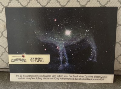 Seltene Werbung CAMEL - Der Beginn einer Vision - Milchstraße Sternenbild 2004