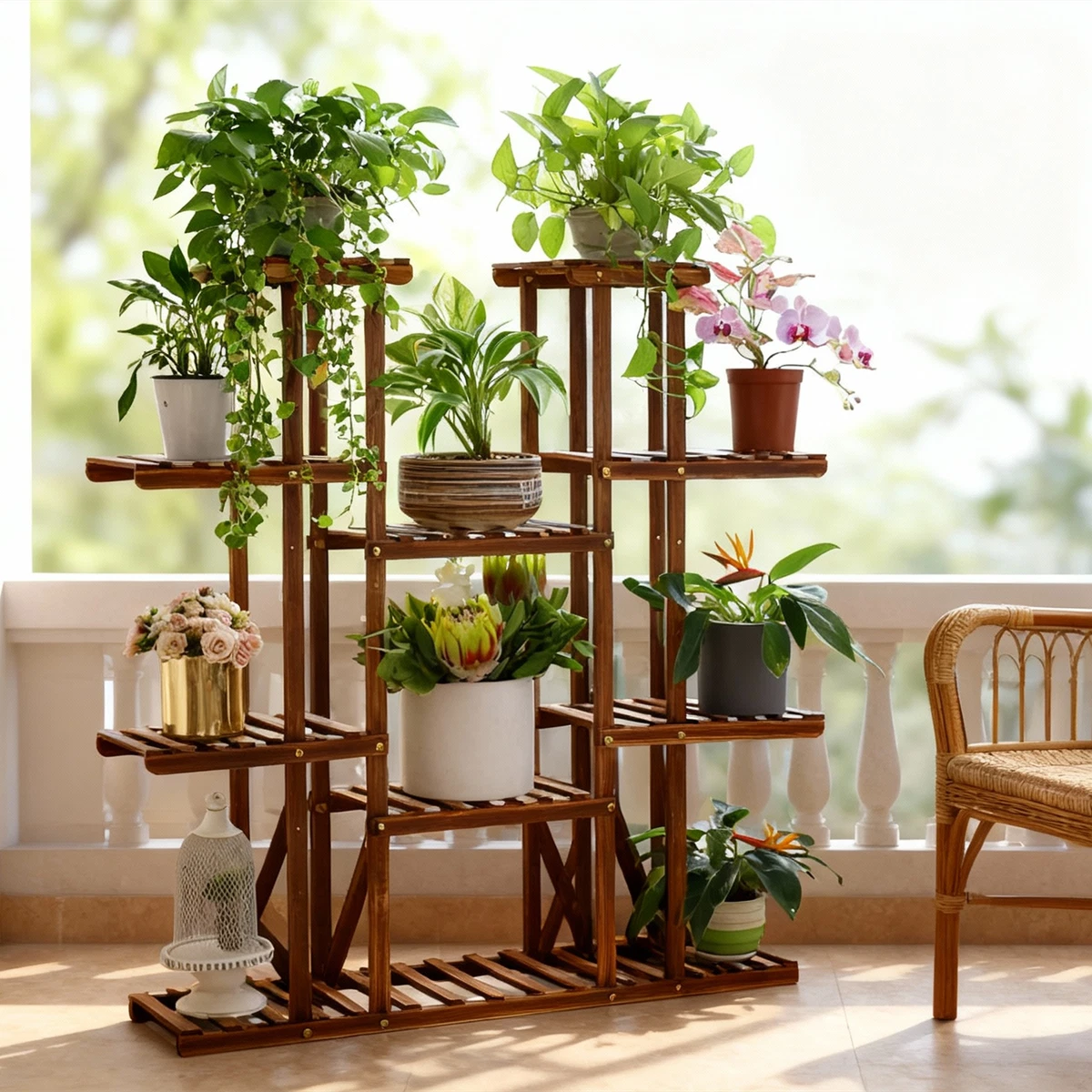 wandspiegel bambus Spiegel schwarz, Wandspiegel Bambus-Holz Rahmen, Breite 98 cm  Richhome