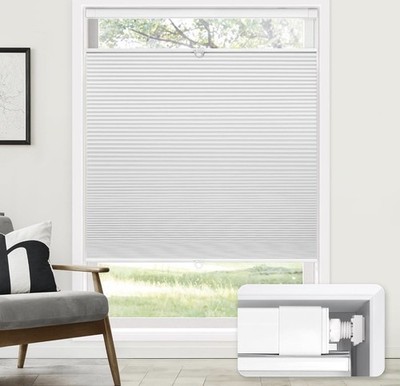 LazBlinds No Tools Cordless Shades, Top Down Bottom Up Honeycomb Shades 30''x 64''